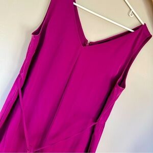 JJill Wearever Double V-Neck Jumpsuit, Mulberry Size LP